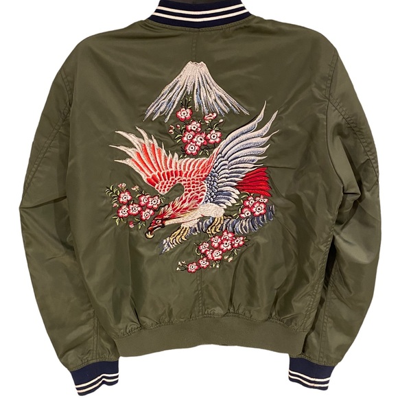 **LIKE NEW** REPLAY Embroidered Bomber Jacket with Patchwork. Size M. - Picture 2 of 9